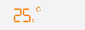 실내온도난난방 시 외출화면
